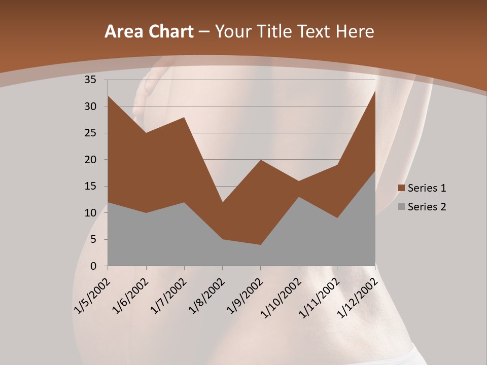 A Pregnant Woman In A White Panties Powerpoint Presentation PowerPoint Template