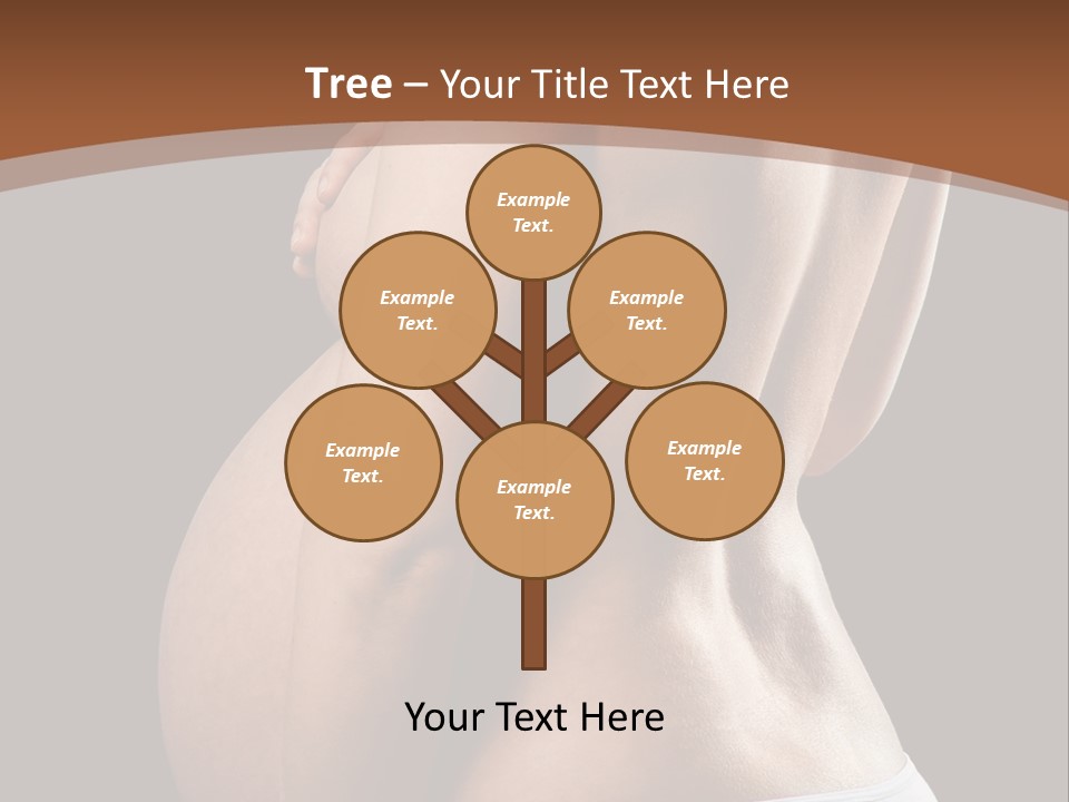 A Pregnant Woman In A White Panties Powerpoint Presentation PowerPoint Template