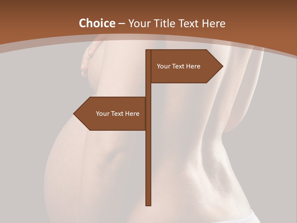 A Pregnant Woman In A White Panties Powerpoint Presentation PowerPoint Template