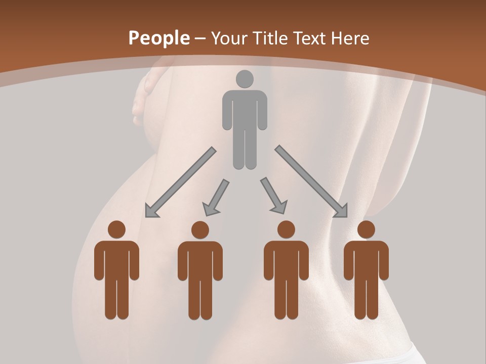 A Pregnant Woman In A White Panties Powerpoint Presentation PowerPoint Template