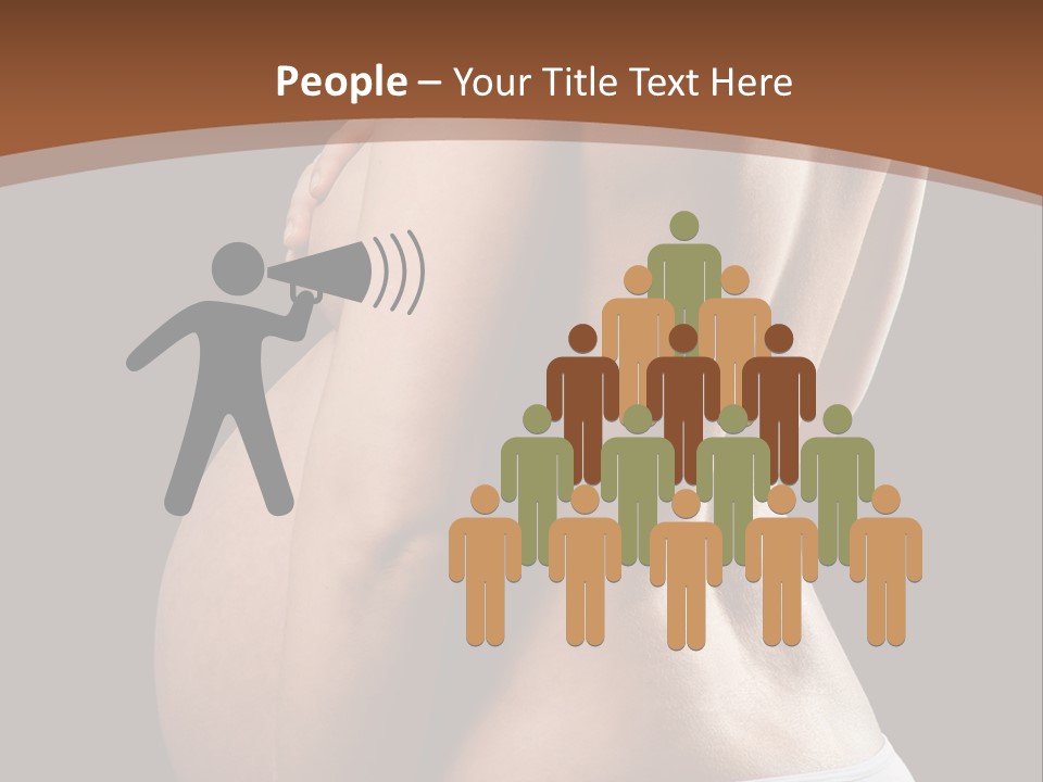 A Pregnant Woman In A White Panties Powerpoint Presentation PowerPoint Template