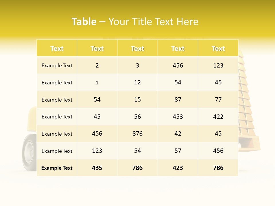 A Yellow Forklift With A Stack Of Boxes On It PowerPoint Template