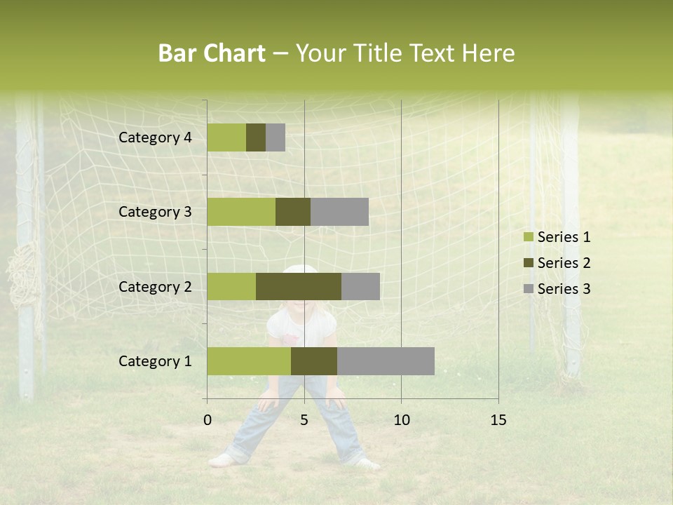 A Young Boy Standing In Front Of A Soccer Goal PowerPoint Template