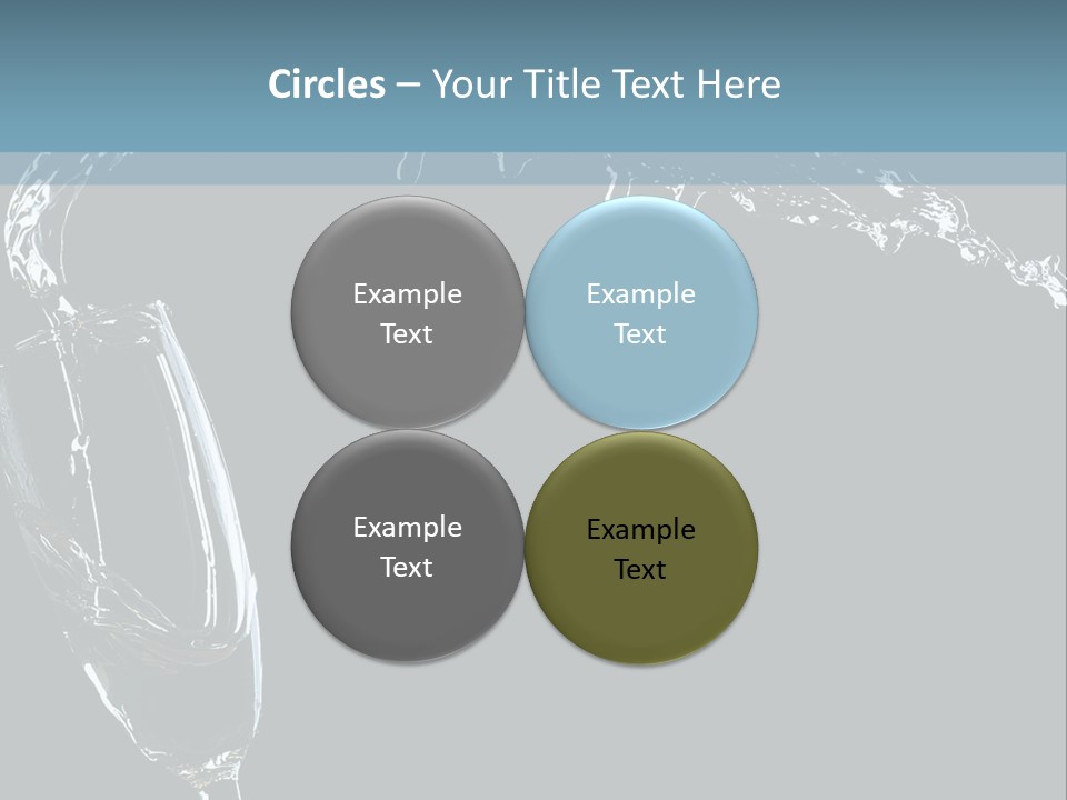 A Glass Of Wine Is Being Poured Into It PowerPoint Template