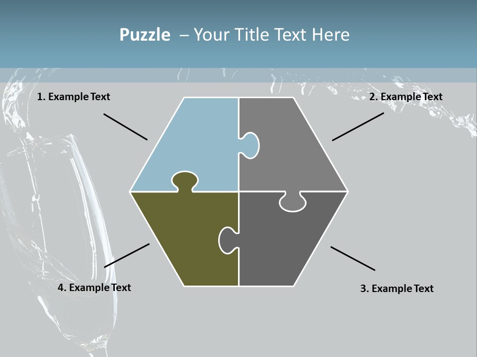 A Glass Of Wine Is Being Poured Into It PowerPoint Template