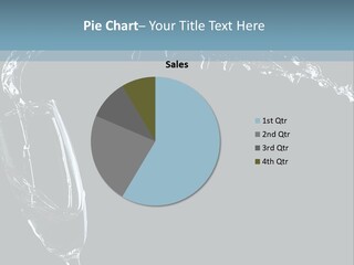 A Glass Of Wine Is Being Poured Into It PowerPoint Template