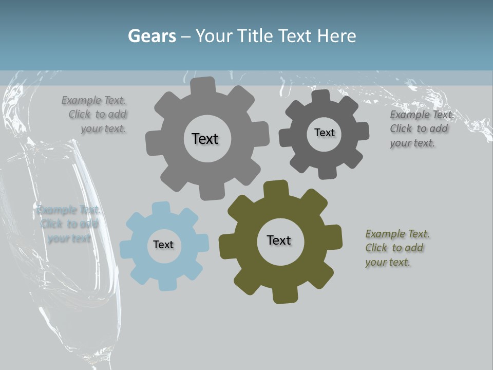 A Glass Of Wine Is Being Poured Into It PowerPoint Template