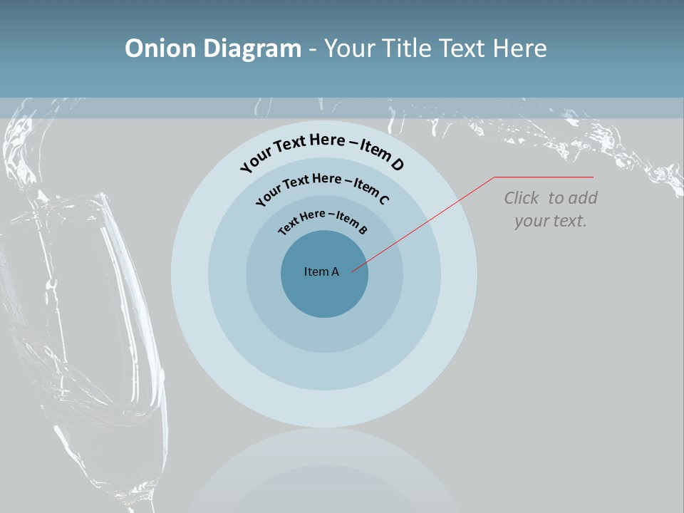 A Glass Of Wine Is Being Poured Into It PowerPoint Template