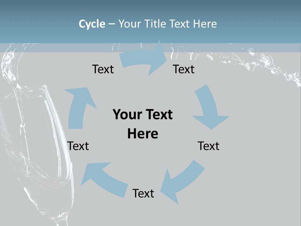 A Glass Of Wine Is Being Poured Into It PowerPoint Template