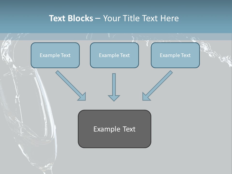 A Glass Of Wine Is Being Poured Into It PowerPoint Template