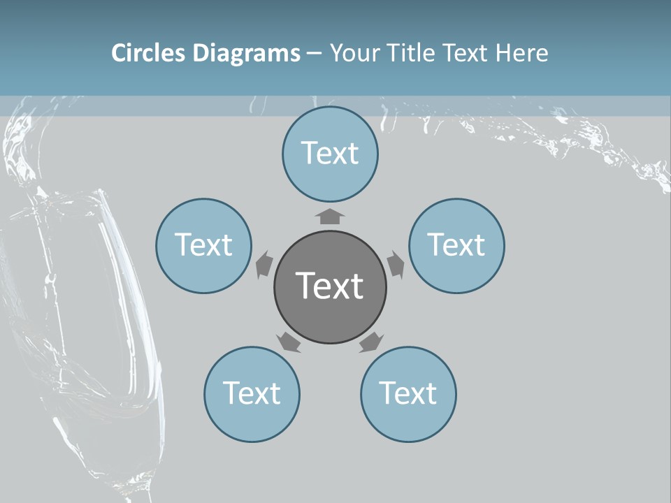A Glass Of Wine Is Being Poured Into It PowerPoint Template