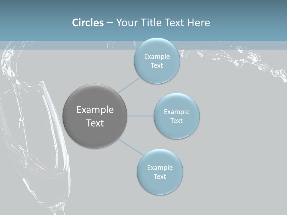 A Glass Of Wine Is Being Poured Into It PowerPoint Template