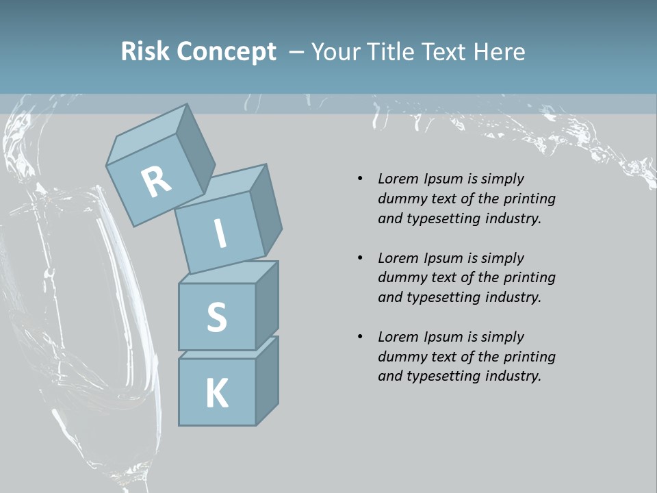 A Glass Of Wine Is Being Poured Into It PowerPoint Template