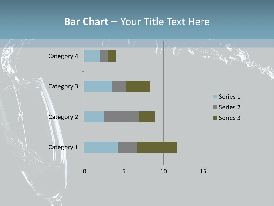 A Glass Of Wine Is Being Poured Into It PowerPoint Template