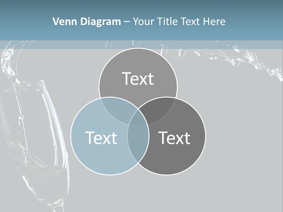 A Glass Of Wine Is Being Poured Into It PowerPoint Template