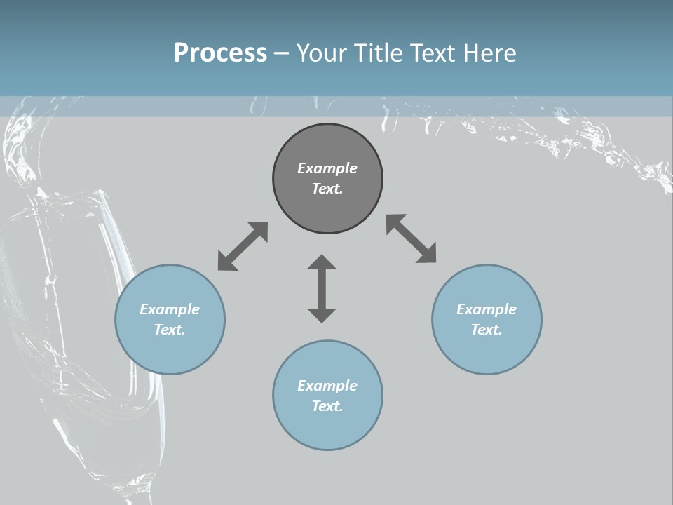 A Glass Of Wine Is Being Poured Into It PowerPoint Template