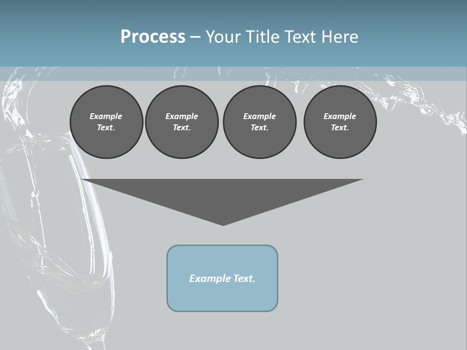 A Glass Of Wine Is Being Poured Into It PowerPoint Template
