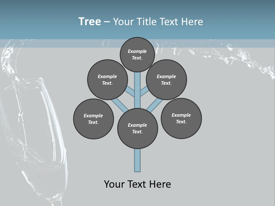 A Glass Of Wine Is Being Poured Into It PowerPoint Template