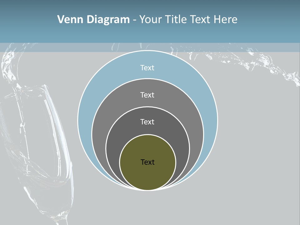 A Glass Of Wine Is Being Poured Into It PowerPoint Template