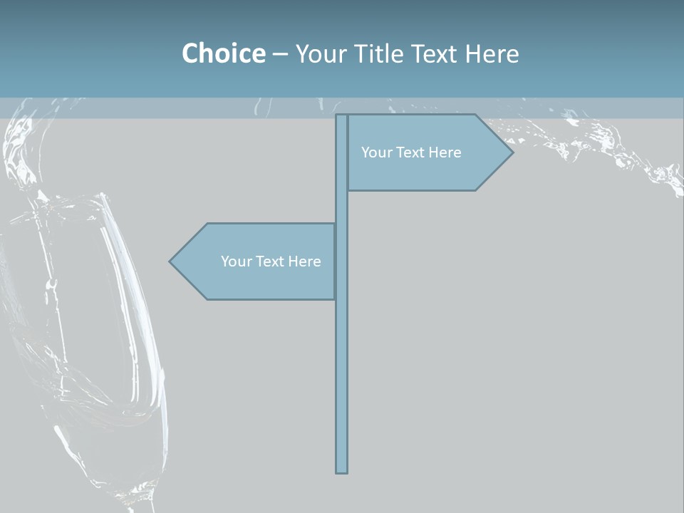 A Glass Of Wine Is Being Poured Into It PowerPoint Template