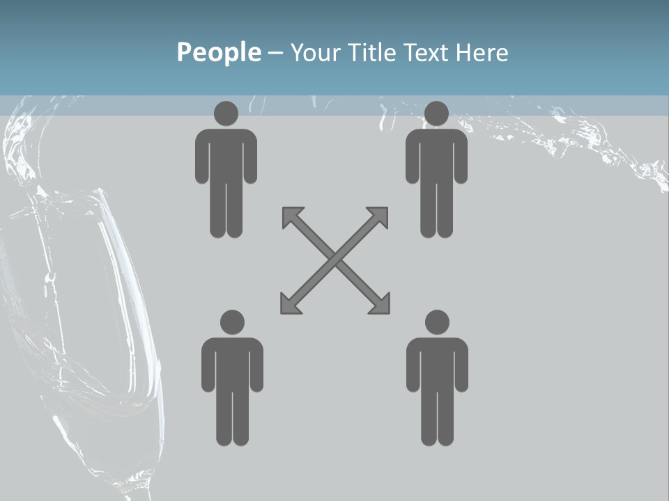 A Glass Of Wine Is Being Poured Into It PowerPoint Template