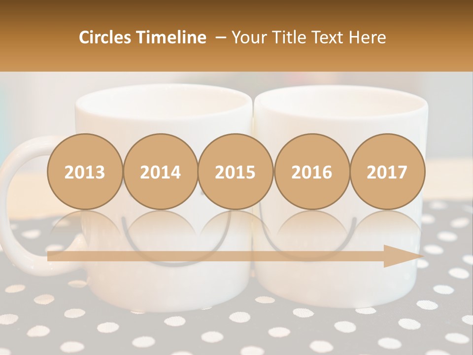 Two Coffee Mugs With Faces Drawn On Them PowerPoint Template