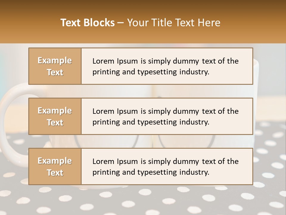 Two Coffee Mugs With Faces Drawn On Them PowerPoint Template
