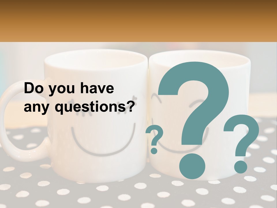 Two Coffee Mugs With Faces Drawn On Them PowerPoint Template