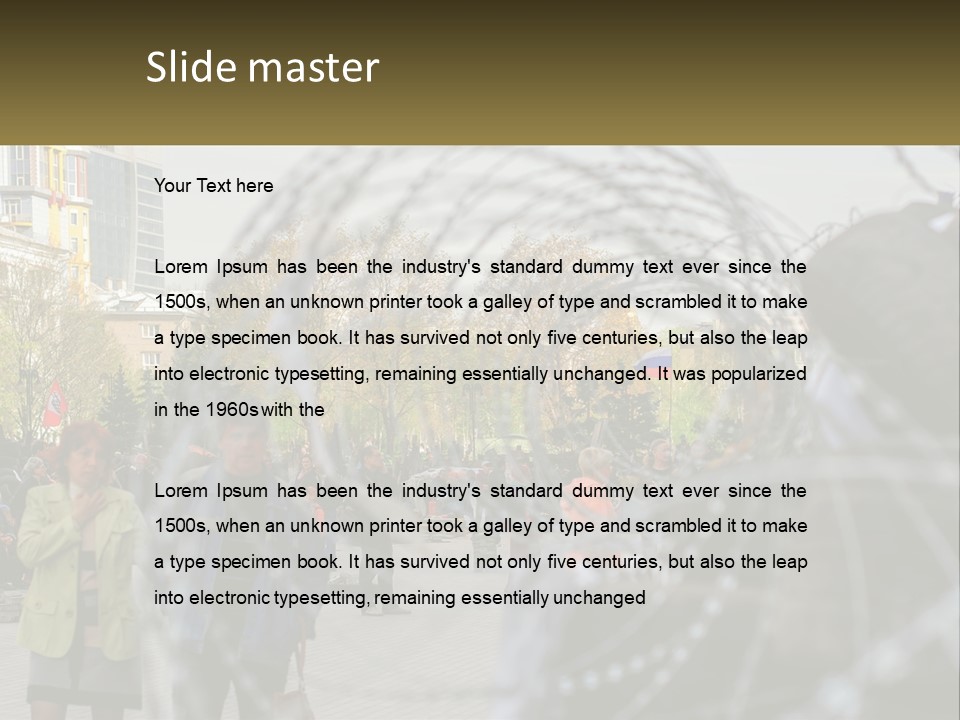 A Group Of People Standing Next To Each Other PowerPoint Template