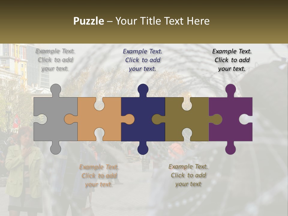 A Group Of People Standing Next To Each Other PowerPoint Template