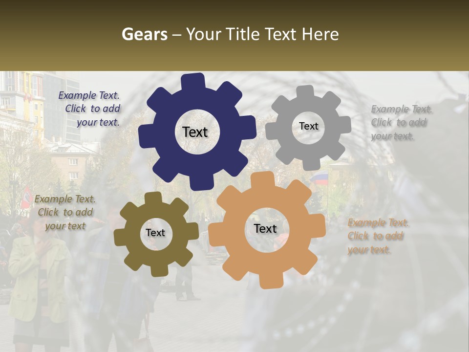 A Group Of People Standing Next To Each Other PowerPoint Template