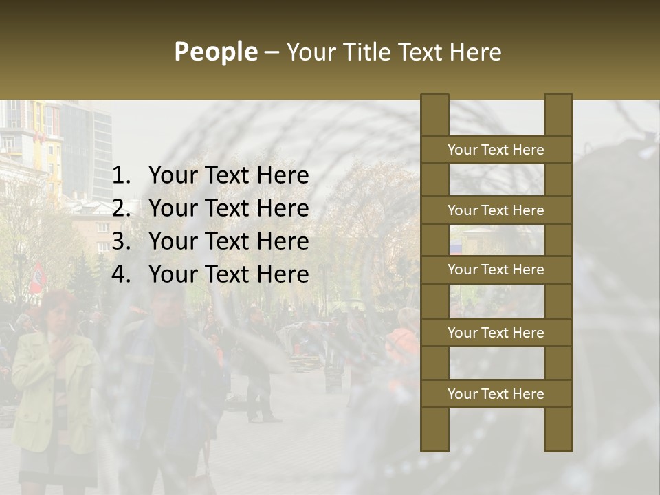 A Group Of People Standing Next To Each Other PowerPoint Template