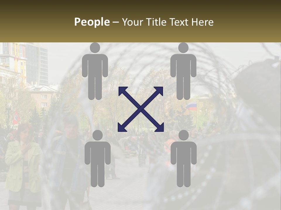A Group Of People Standing Next To Each Other PowerPoint Template