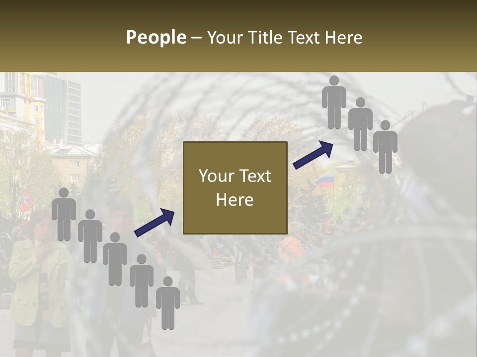 A Group Of People Standing Next To Each Other PowerPoint Template