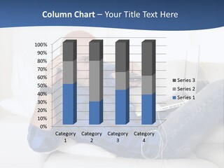 A Man Sitting On A Couch Talking On A Cell Phone PowerPoint Template