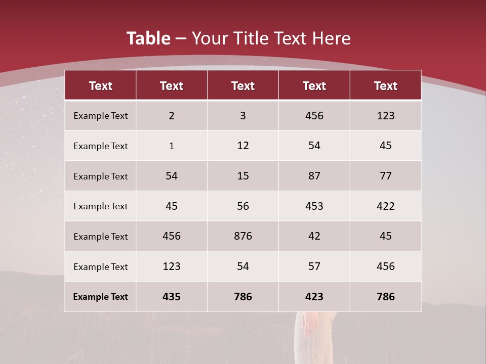 A Woman Standing In A Field With Her Arms In The Air PowerPoint Template