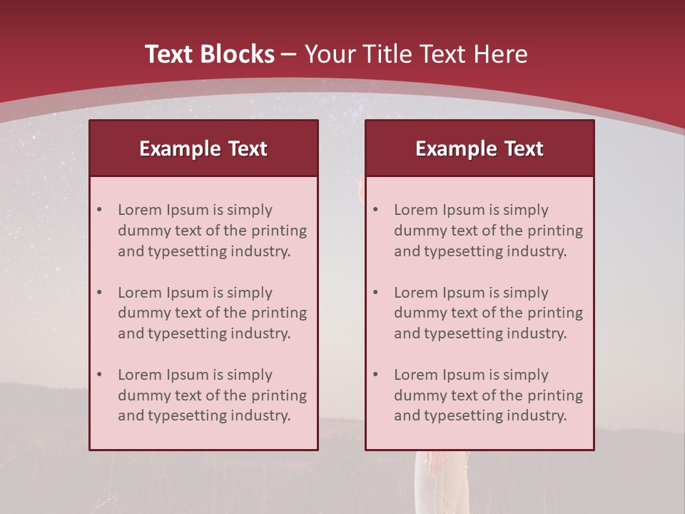 A Woman Standing In A Field With Her Arms In The Air PowerPoint Template