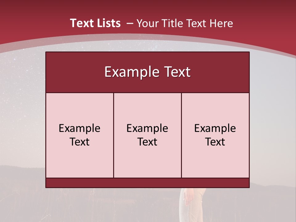 A Woman Standing In A Field With Her Arms In The Air PowerPoint Template