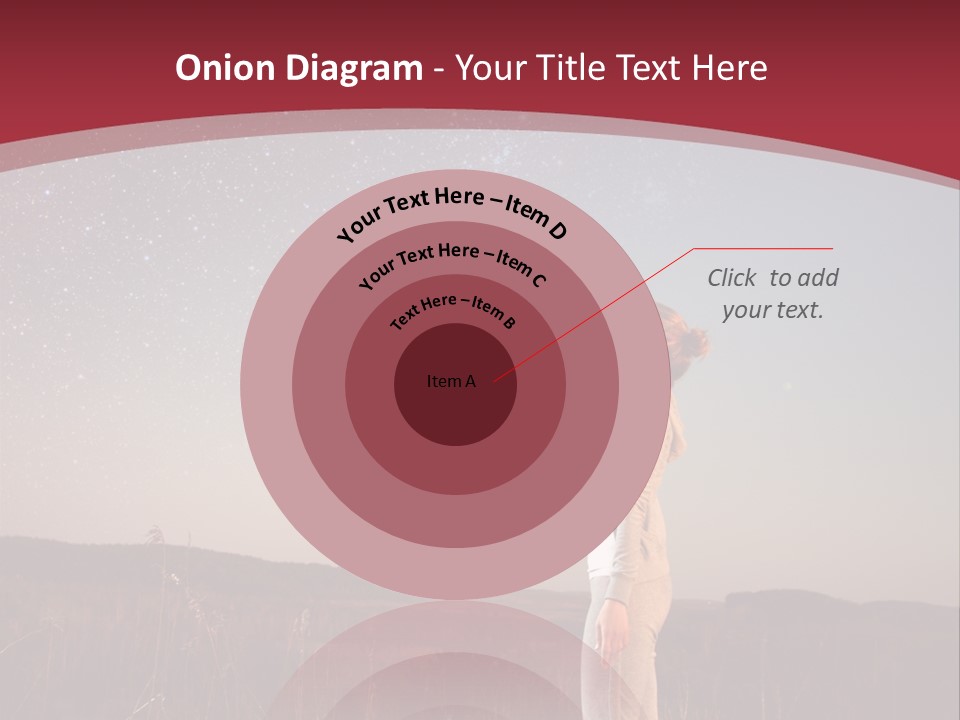 A Woman Standing In A Field With Her Arms In The Air PowerPoint Template