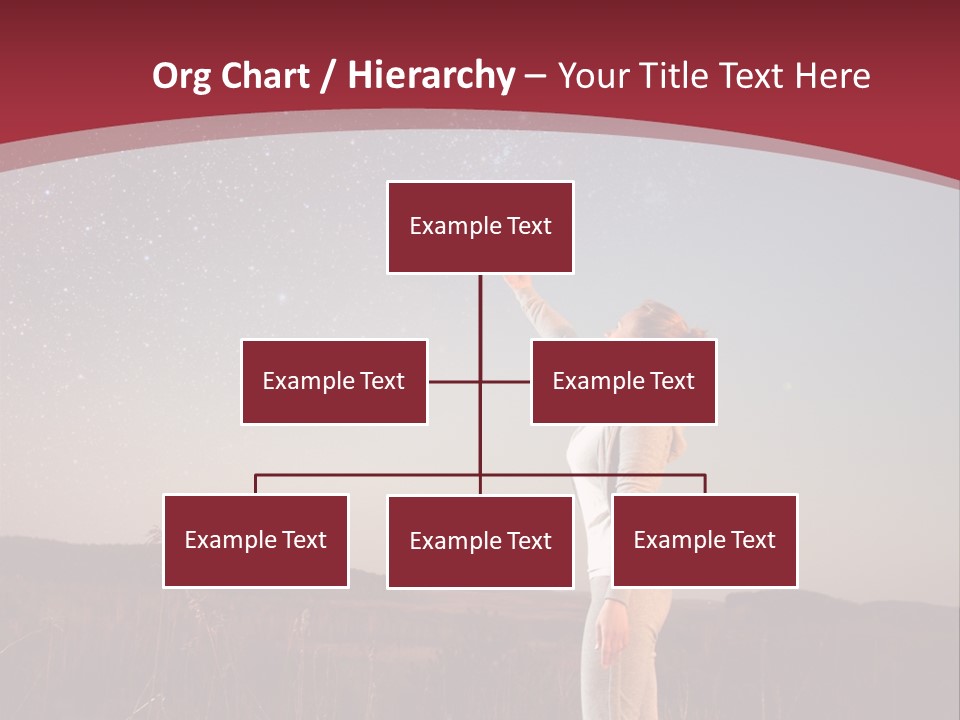 A Woman Standing In A Field With Her Arms In The Air PowerPoint Template