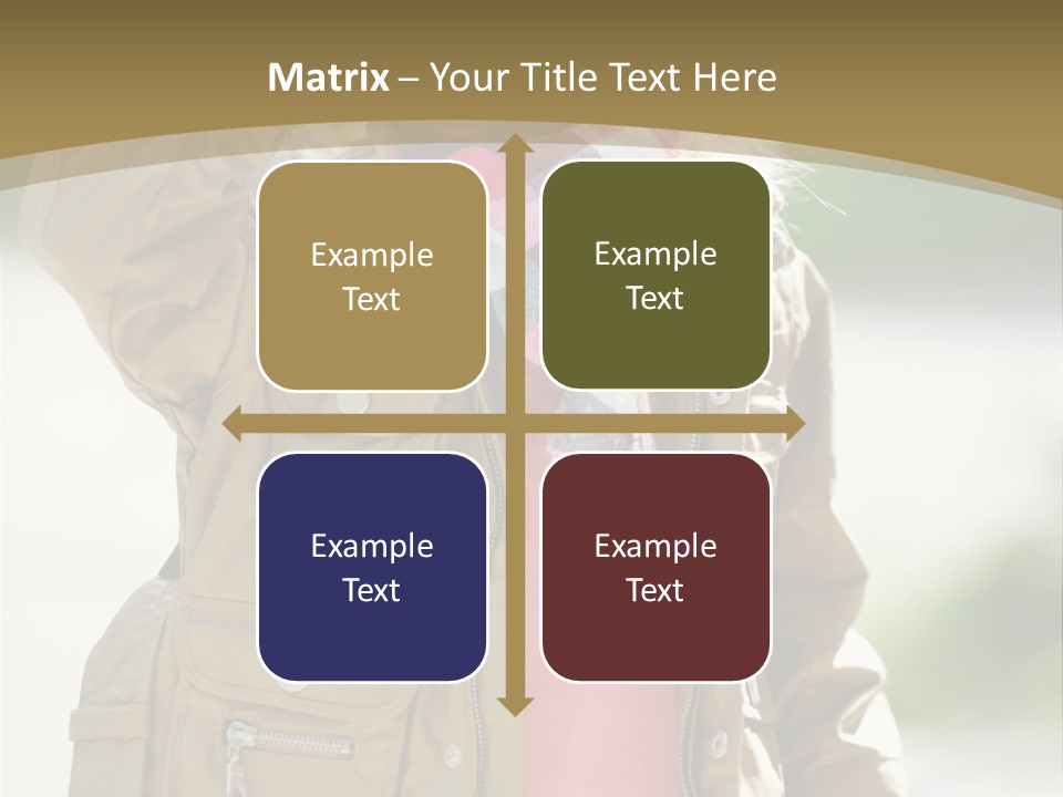 A Little Girl In A Brown Jacket Is Talking On A Cell Phone PowerPoint Template