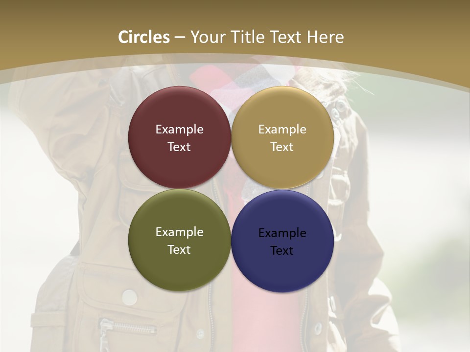 A Little Girl In A Brown Jacket Is Talking On A Cell Phone PowerPoint Template