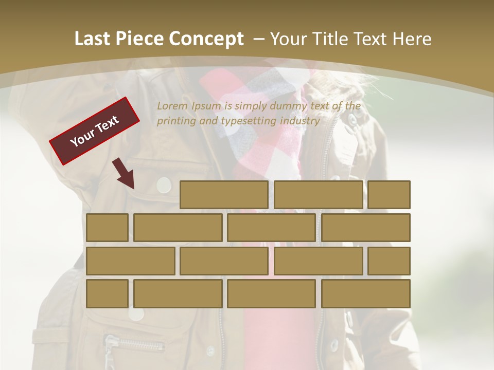 A Little Girl In A Brown Jacket Is Talking On A Cell Phone PowerPoint Template