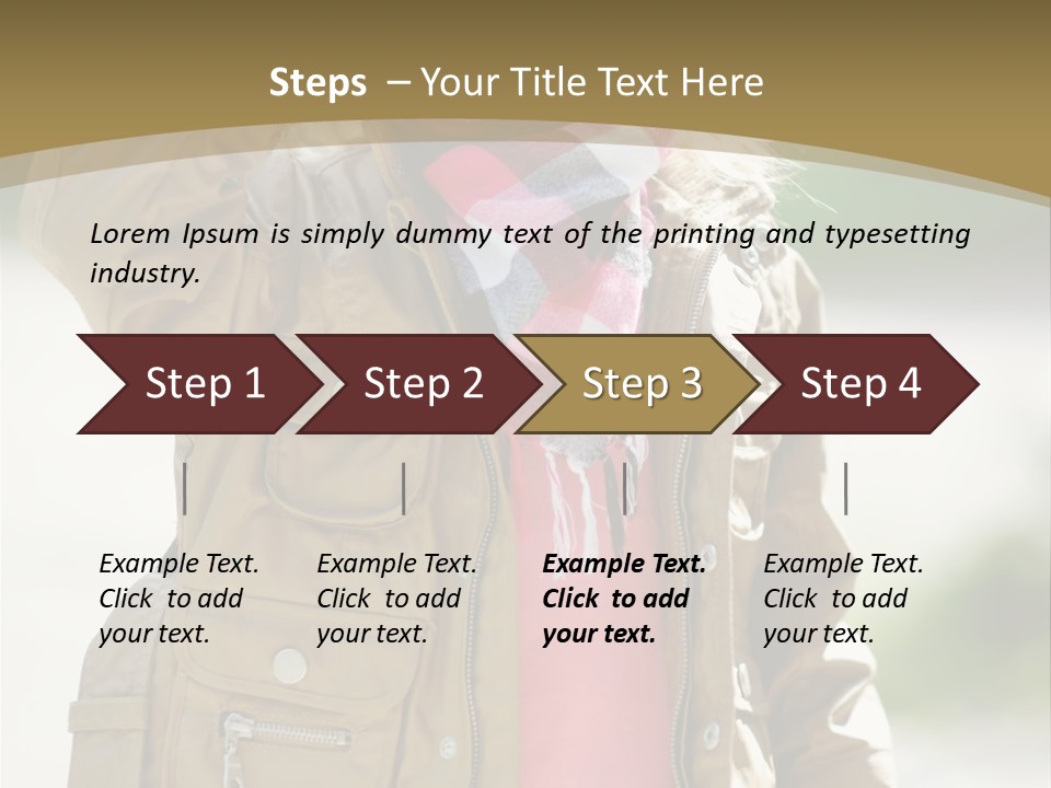 A Little Girl In A Brown Jacket Is Talking On A Cell Phone PowerPoint Template