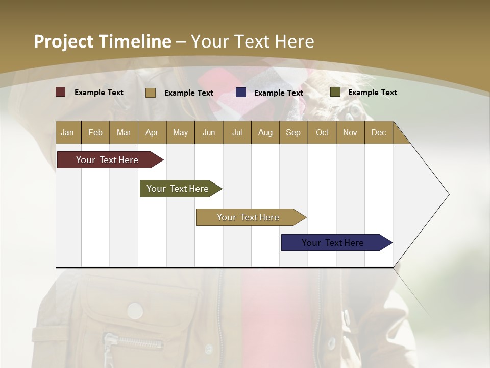 A Little Girl In A Brown Jacket Is Talking On A Cell Phone PowerPoint Template