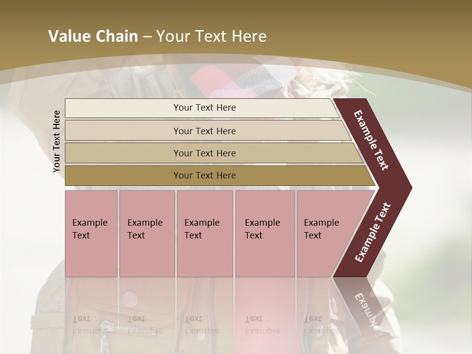 A Little Girl In A Brown Jacket Is Talking On A Cell Phone PowerPoint Template