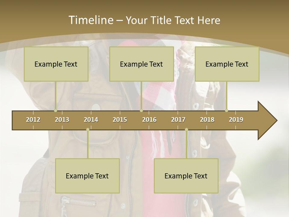 A Little Girl In A Brown Jacket Is Talking On A Cell Phone PowerPoint Template