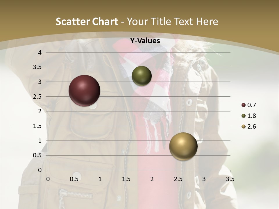 A Little Girl In A Brown Jacket Is Talking On A Cell Phone PowerPoint Template