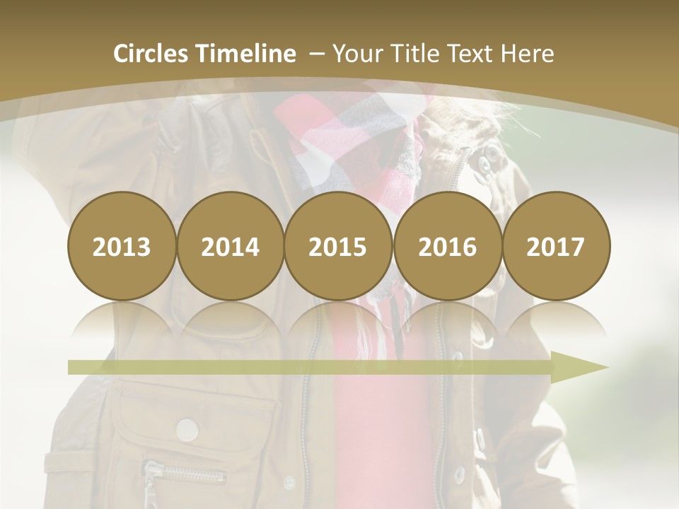 A Little Girl In A Brown Jacket Is Talking On A Cell Phone PowerPoint Template