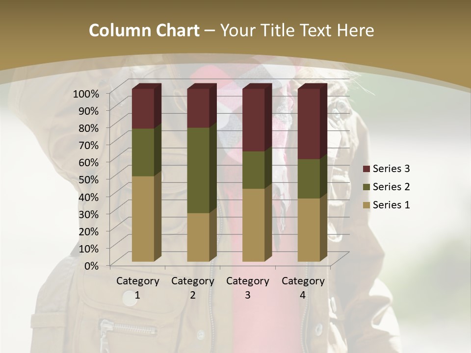 A Little Girl In A Brown Jacket Is Talking On A Cell Phone PowerPoint Template